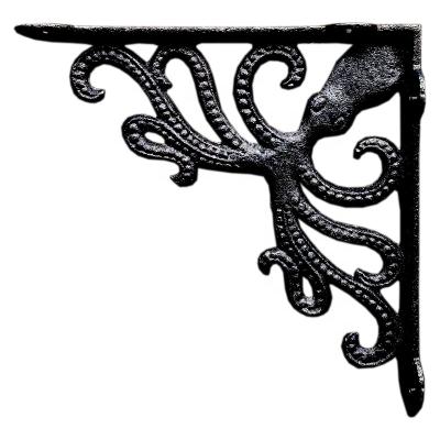 China Wall Decoration Cast Iron Wall Rack Octopus Corner Bracket Bracket for sale