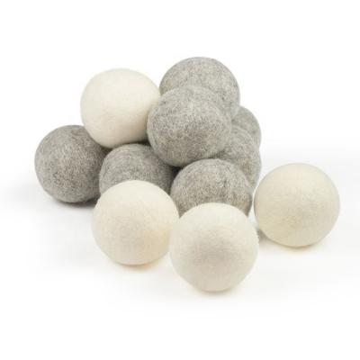 China Eco-fiendly Handmade 100% Natural Wool Dryer Balls Eco-Friendly 6 Pack Laundry Wool Ball Drier for sale