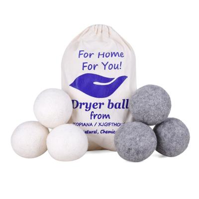 China 2021 New Arrivals Natural Wool Balls New Product Eco Wool Drier Cleaning Dryer Laundry for sale