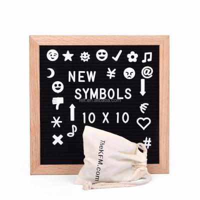 China Europe Wood Felt Letter Board Material Black Felt Color Felt Letter Board for sale