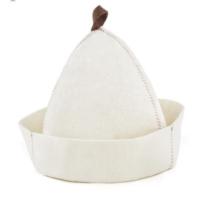 China Hot Selling Character Logo 100%New Zealand Custom Wool Felt Hat For Sauna for sale