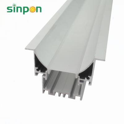 China Heatsink Led Aluminum Channel System With Cover And Mounting Clips For Led Strip Light Installations Aluminum Diffuser Profile for sale