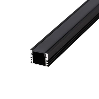 China Aluminum Alloy China Professional Customized Black Anodized Linear Channel Led Aluminum Alu Extrusion Housing Profiles For Strip Light for sale