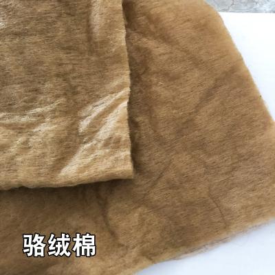 China Waterproof camel wool batting/nonwoven thermal bonded camel hair filling camel wool batting for sale