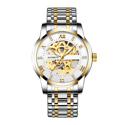 China Hot Water Resistant Design Fashion Steel Straps Business Reloj De Hombre Custom OEM Automatic Mechanical Gold Watches for sale