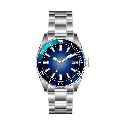 China Automatic date stainless steel luxury men's watches automatic diving high quality custom dive spearfishing watch for sale