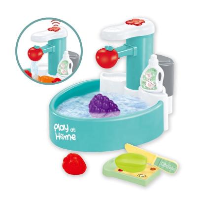 China Pretend Play Toy High Quality Kitchen Toys Pretend Play Kids Tableware Sink Toy Induction Lavatory Play Set for sale