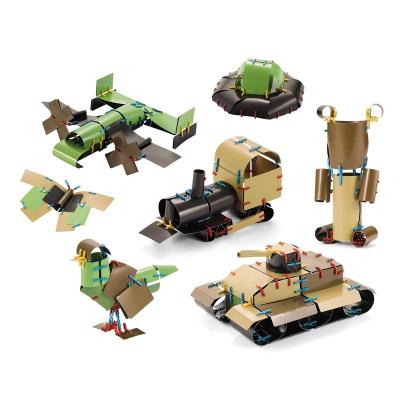 China Creative DIY TOY Card Engineer STEM Toys For Children 2021 New Toy Building Blocks Best Educational Gift Building for sale