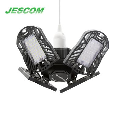 China Other High Bay Door Lamp 70w Auto Adjustable Deformable Ceiling 60w Led Lights 220v Garage Light 100w for sale