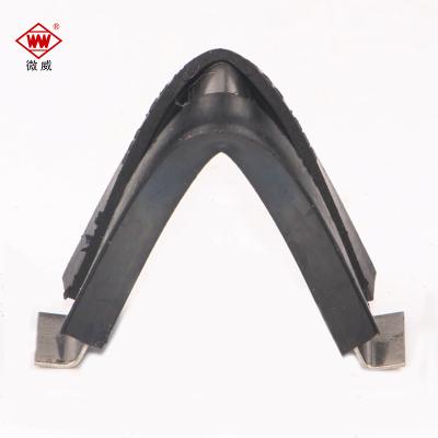 China Industry factory direct sale general rubber v shape stainless steel pipe clamp wire clip for sale