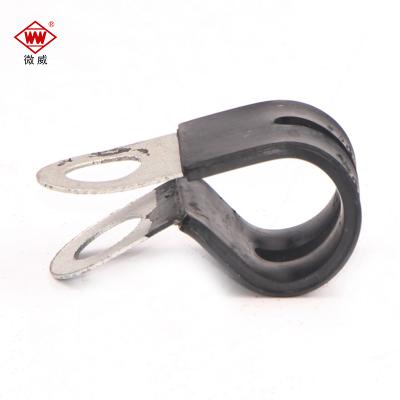 China OEM 1104041A103 P Custom Molded Type Car Steel Galvanized Rubber Hose Pipe Clamp for sale