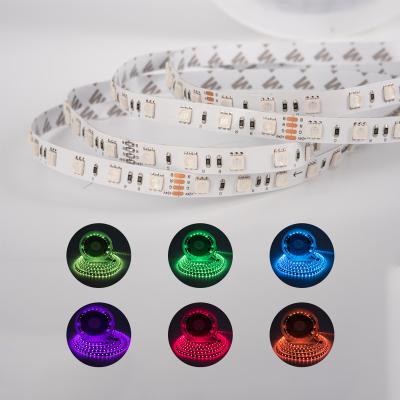 China Long Lasting Low Power/Brightness RGB Flexible Room Decoration 5050 High Bright Easy Installation Led Strip Light for sale