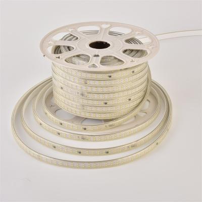 China Long lasting low power consumption easy installation / good quality high brightness AC 220v flexible outdoor high voltage smd 2835 156 IC design led strip light for sale