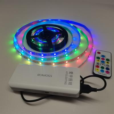 China Any size within 5m can be customized high quality remote control flexible smart led strip light 5050 RGB led strip light for sale