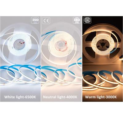 China Long Durable Low Power Consumption Easy Installation / Amazon Hot Selling 12v 24v Flexible Flexible Remote Control Cob Led Strip Lights for sale