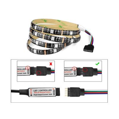 China Any Size Within 1m Can Be Customized 60 Leds/m SMD 5050 RGB LED Light Strip 5V Waterpoof IP65 IP20 Color Motion RGB LED Light Strip for sale