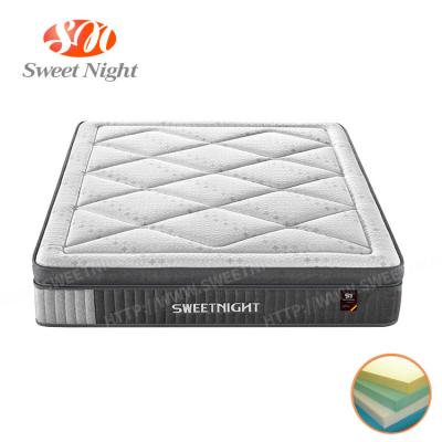 China 10 Inch Quality Foldable 100 Inch High Quality Jacquard Knitted Fabric Mattress Memory Foam Latex 5 Zone Pocket Natural Box Spring for sale