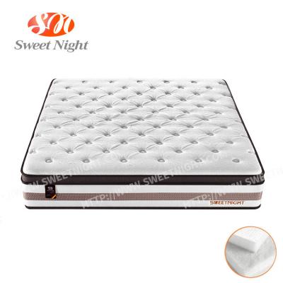 China Foldable High Quality Tencel Knitted Fabric King Queen Vacuum Compress 5 Zone Single Pocket Box Spring for sale