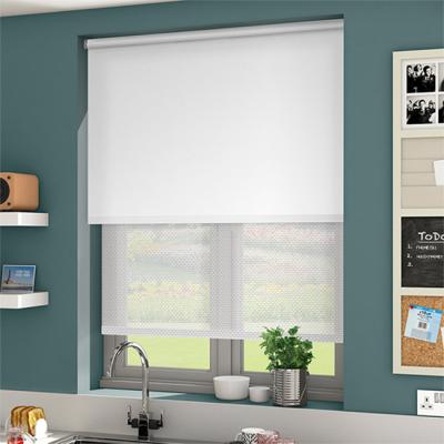 China Factory Price Minimalist Cheapest Blackout Roller Fabric Window Double Blind Roller Blinds for sale