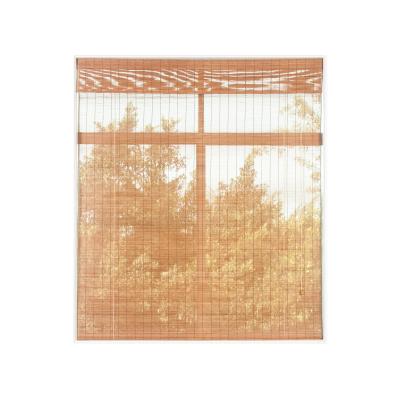 China High Quality And Cheap Interior Customized Print Minimalist Roll Up Bamboo Blinds Curtains for sale