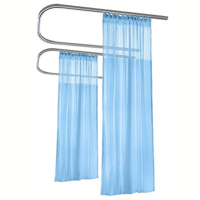 China Hospital Fire Retardant Blackout Curtains Medical Cubic Partition Mesh Hospital Curtains for sale