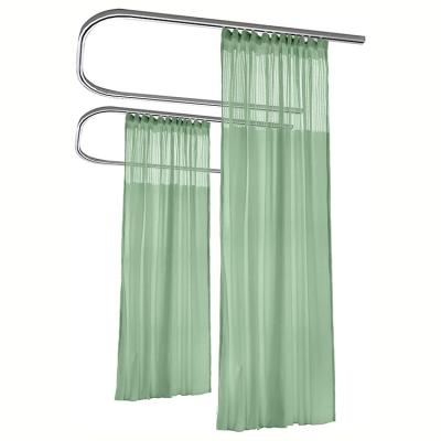 China Blackout Cheap 100% Polyester Stripe PVC Curtain For Hospital for sale