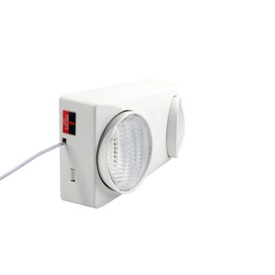 China Emergency Exit Light Led Twin Head 60 Wall Mount Bombillo Recargable De Emergencia for sale