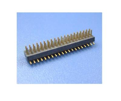 China Automotive Pin Header Single Row / 1.00pitch Connector Pin Electronic Double Row Sup Header Right Angle Type for sale