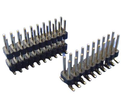 China QHD220 Automotive Double Pin Connector Array With Electronic Post S.M.T Type 2.54*2.54pitch Connector Pin Header for sale