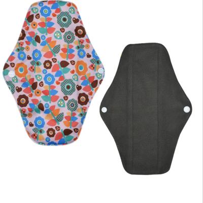 China Women Super Absorbent Cloth Pads Cloth Menstrual Pads Good Than Cup Bamboo Charcoal Menstrual Pads for sale