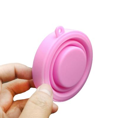 China Colorful Collapsible Medical Silicone Cup Menstrual Cup Eco-friendly Menstrual Sterilizer And Health Care Cup for sale