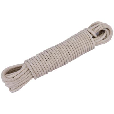 China Sustainable Natural White Waxed Cotton Tie Up 4mm 6mm 8mm Cotton Braided 10mm Rope In Stock for sale