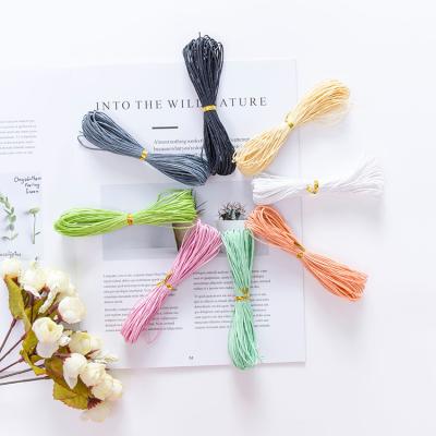 China Sustainable Colored Waxed Cords 1mm Waxed Cotton Cord Waxed Rope For DIY Braided Decoration for sale