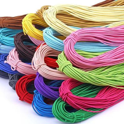 China High Viable Hot Selling Elastic Cords 2.5mm Colored Stretch Latex Round Elastic Cord for sale