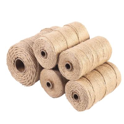 China Viable 1mm, 2mm, 3mm, 4mm, 5mm-60mm Natural Color Jute Rope Twisted Jute Rope 100% Jute Rope for sale