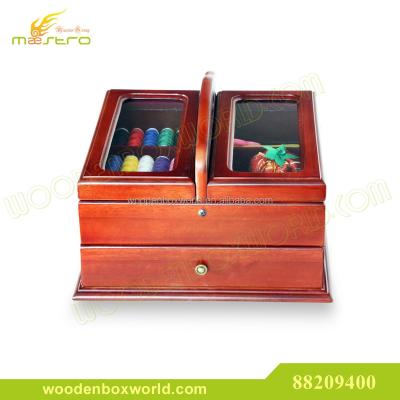 China Handmade sewing box with sewing accessories included for sale