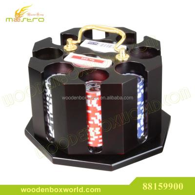 China Real Wooden Wooden Carousel for Poker Chips Set for sale