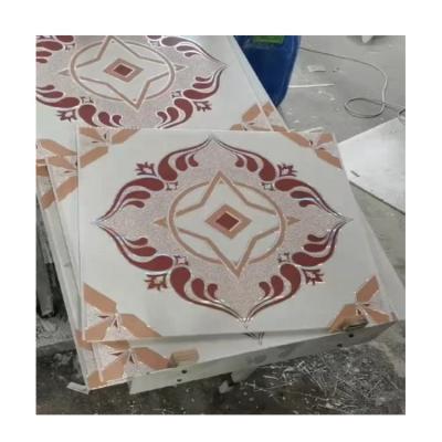 China Artistic ceilings sales china pvc ceiling manufacturing hot 603x603X7mm pvc ceiling 603x603X7mm PVC ceiling tiles and lights for sale