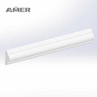 China Bitter Decorative Plastic Line Waterproof Eco-Friendly Durable Quick Install Plastic Flexible Trim Edge Molding White Polystyrene HomeDIY for sale