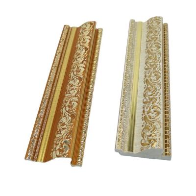 China Low Price Photo Frame Gold PS Frame Traditional Picture Frame Decorate Feature for sale