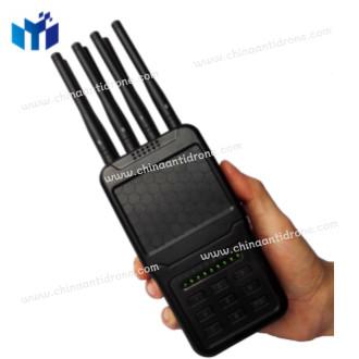 China Handheld 20m 8 Channel Signal Mobile Phone Jammer With ABS Shell HMJ8-2 for sale