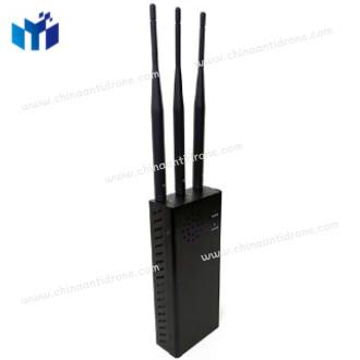 China 100 meters 3 omnidirectional antennas handheld portable phone signal jammer Block 2g/3G/4G/5G HMJ3-1 for sale