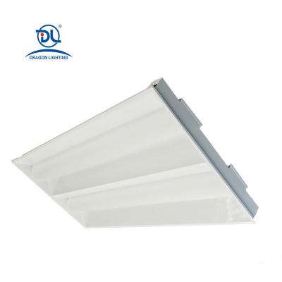 China Hotel / Hospital Factory / Supermarket / Office 50W Dimmable LED 2X4 Recessed Troffer With Double PC Diffuser for sale