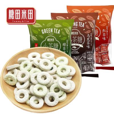 China Good Taste Natural Candy 3 Flavors Squeeze Tablets Plain Candy Tea Flavor Pack Candy for sale