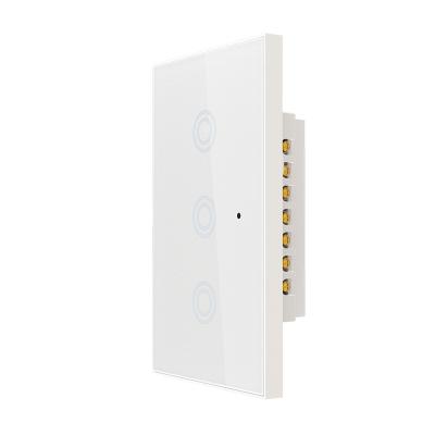 China USA Smart Wifi Wall Light ON/OFF Lamp Switch 1 2 3 Strip Smart Home Wall Touch Switch Works With Alexa for sale