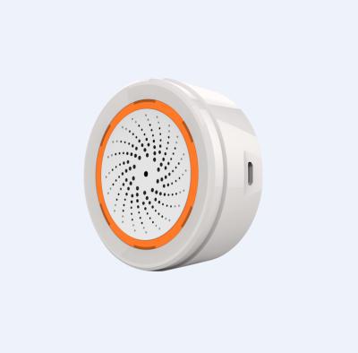 China Customized TuyaSmart/Smart life/App tuya smart wireless security 3 in 1 zigbee home alarm siren for sale