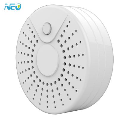 China Tuya alarm iot smoke leak detector smart home battery operated tuya wireless wifi smoke detector for sale