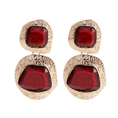 China Vintage Earrings For Women Big Crystal Dangle Drop Earrings Long Statement Earrings Jewelry for sale