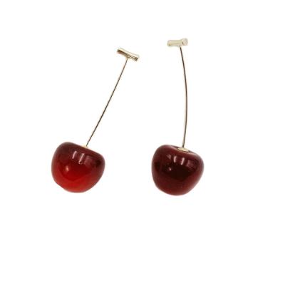 China 2020 Trendy Long Dangle Earrings Cherry Drop Earrings For Woman for sale