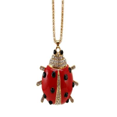 China Trendz Cute Initial Seven Star Ladybug Kids Sweater Necklace Jewelry for sale